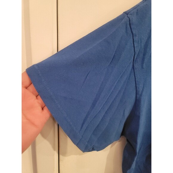 Vintage Early Y2K Quicksilver Blue Surf T-shirt - Picture 4 of 8